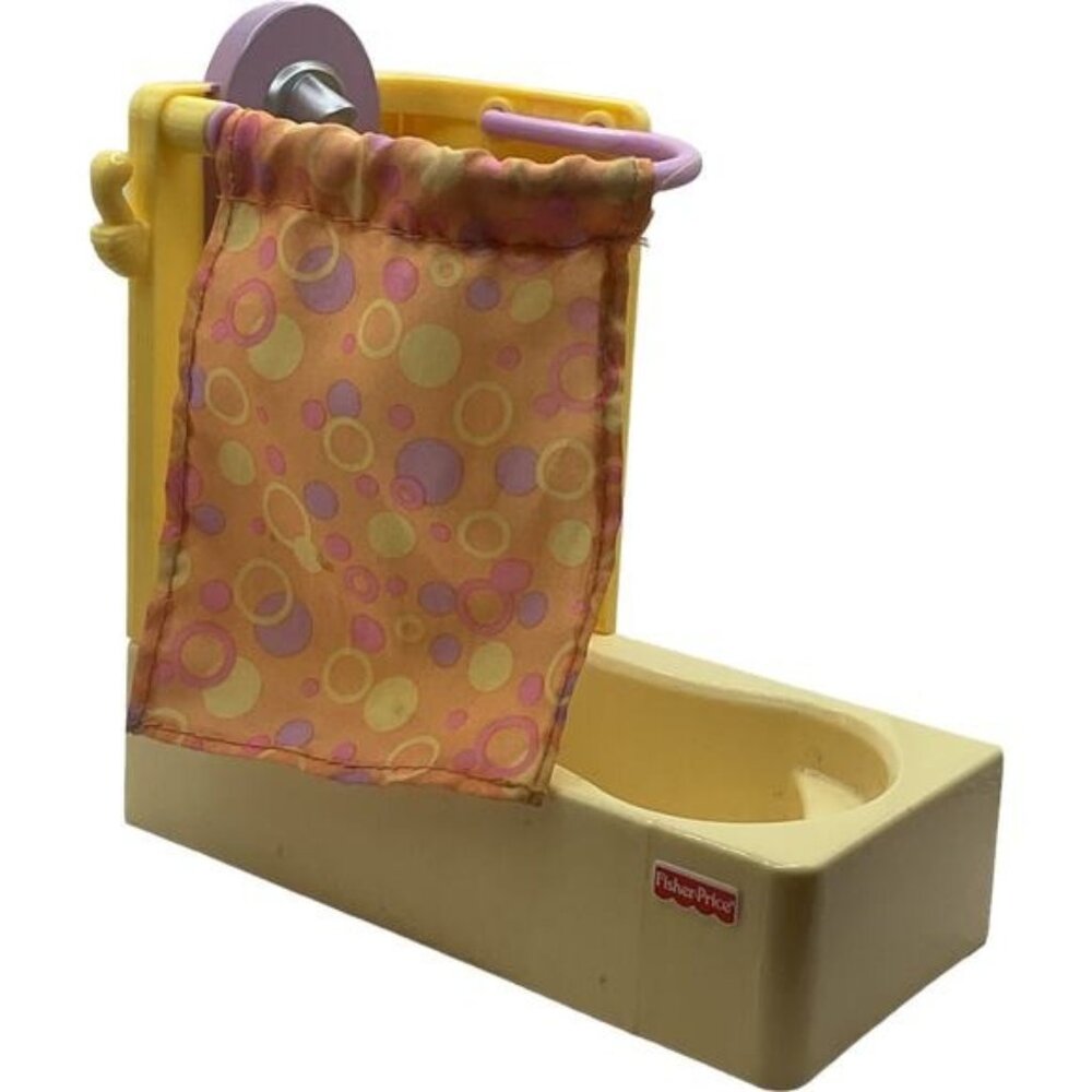 Fisher Price Loving Family Bathroom Shower Tub Basic Decor